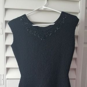 Vintage Black Beaded Dress
